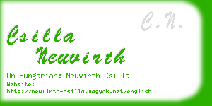 csilla neuvirth business card